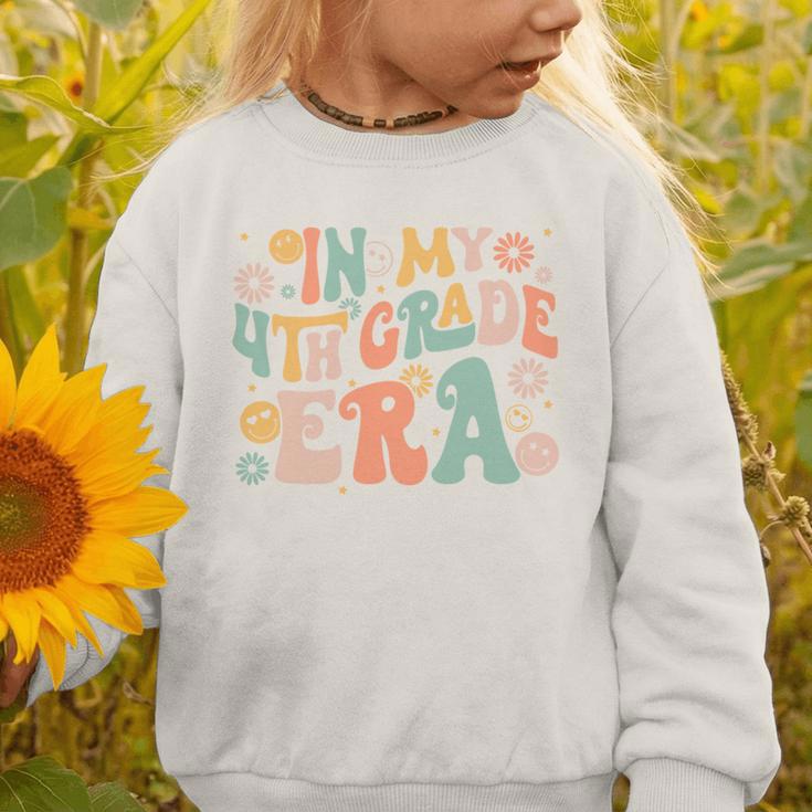In My Fourth Grade Era Retro 4th Grade Back To School Graphic Toddler Sweatshirt In My Fourth Grade Era Retro 4th Grade Back To School Graphic Toddler Sweatshirt