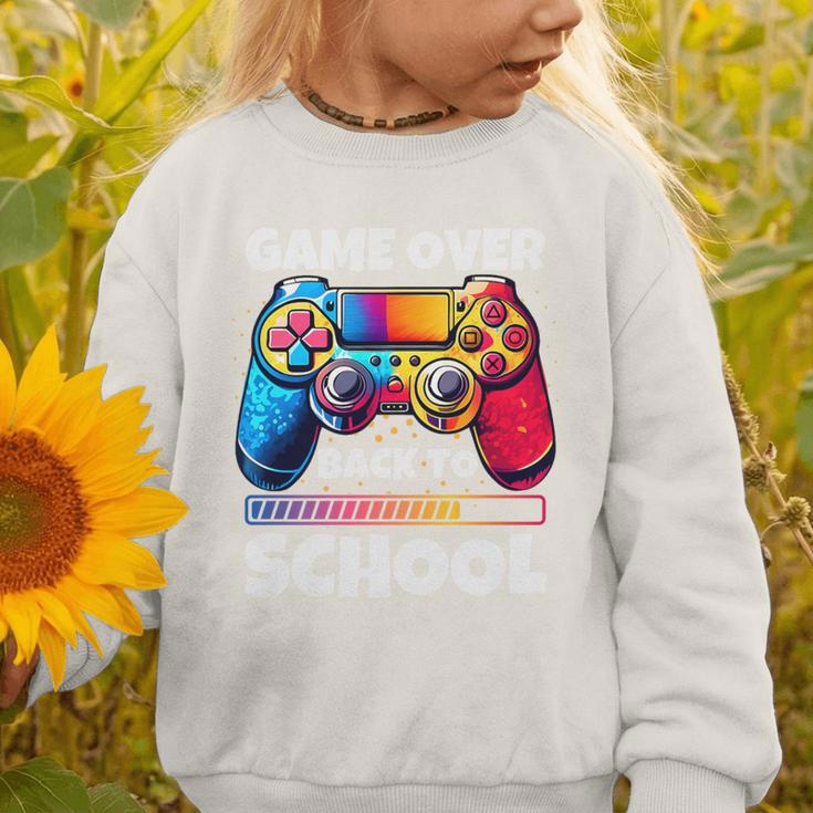 Game Over Back To School Gaming Controller Kids Gamer Premium Tri-Blend Graphic Toddler Sweatshirt Game Over Back To School Gaming Controller Kids Gamer Premium Tri-Blend Graphic Toddler Sweatshirt