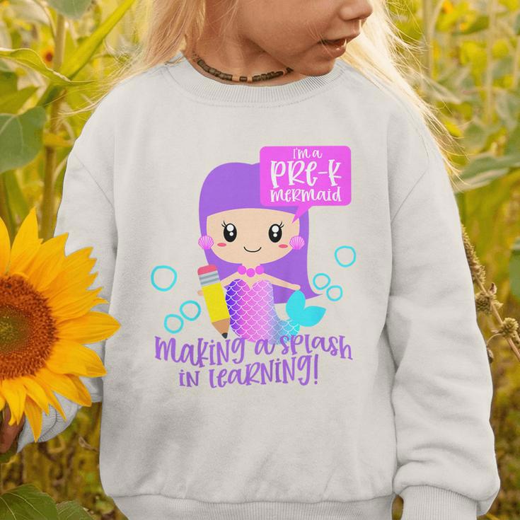 Kids Pre K Mermaid Back To School Toddler Girl First Day Of Prek Graphic Toddler Sweatshirt Kids Pre K Mermaid Back To School Toddler Girl First Day Of Prek Graphic Toddler Sweatshirt