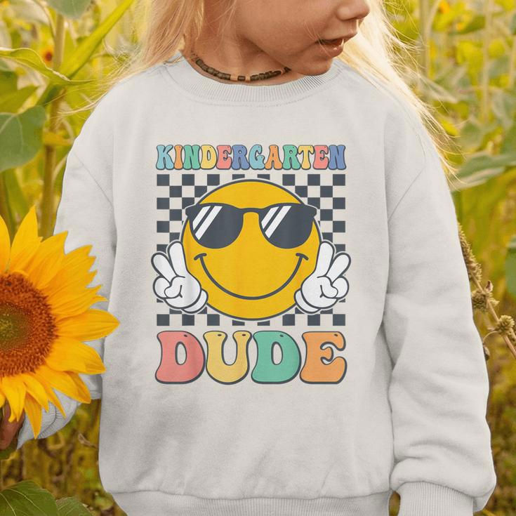 Kindergarten Dude First Day Of Kindergarten Back To School Graphic Toddler Sweatshirt