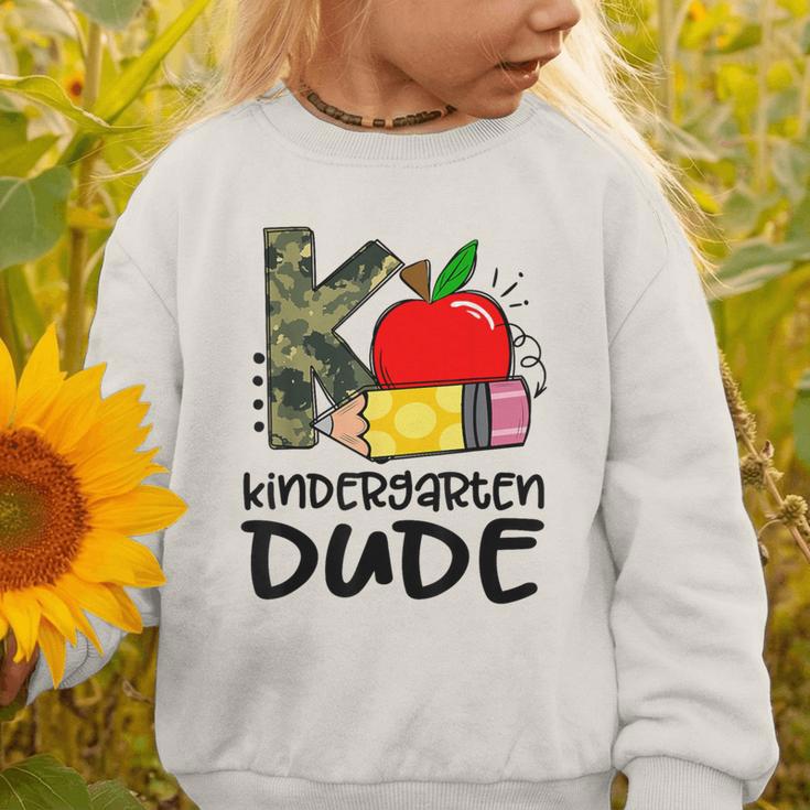 Kindergarten Dude Student Kindergarten Squad Back To School Graphic Toddler Sweatshirt