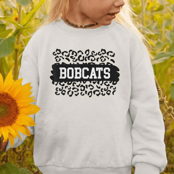 Leopard Bobcats School Spirit Fan Team Back To School Graphic Toddler Sweatshirt Leopard Bobcats School Spirit Fan Team Back To School Graphic Toddler Sweatshirt
