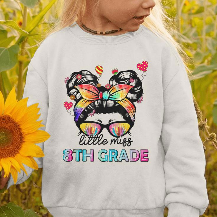 Little Miss Eighth Grade Back To School 8th Grade Girls Graphic Toddler Sweatshirt