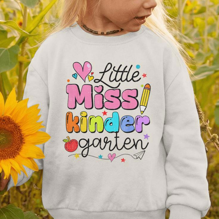 Little Miss Kindergarten Back To School Cute Kinder Girls Graphic Toddler Sweatshirt Little Miss Kindergarten Back To School Cute Kinder Girls Graphic Toddler Sweatshirt