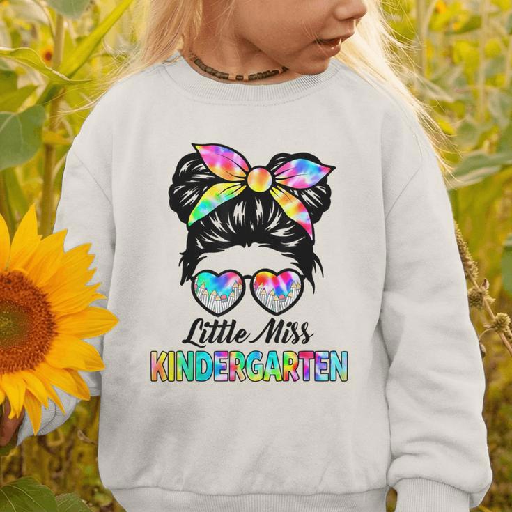 Little Miss KINDERGARTEN First Day Back To School Girls Kids Graphic Toddler Sweatshirt