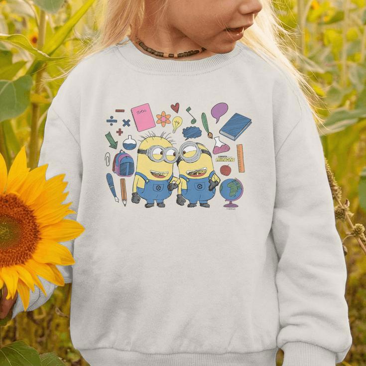 Minions Back To School Sketched Graphic Toddler Sweatshirt