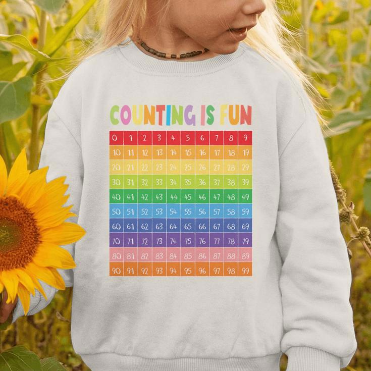 Numbers Learning Cute Numbers 0-100 Back To School Counting Graphic Toddler Sweatshirt Numbers Learning Cute Numbers 0-100 Back To School Counting Graphic Toddler Sweatshirt