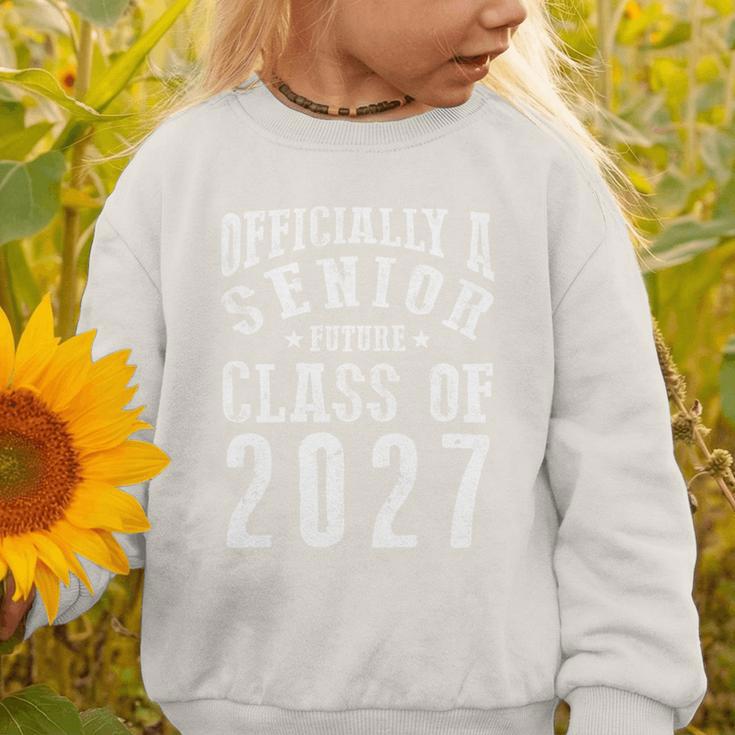 Officially A Senior Future Class Of 2027 Back To School Graphic Toddler Sweatshirt