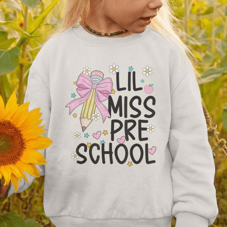 Preschool Little Miss Back To School Girls Kids Preschool Graphic Toddler Sweatshirt Preschool Little Miss Back To School Girls Kids Preschool Graphic Toddler Sweatshirt