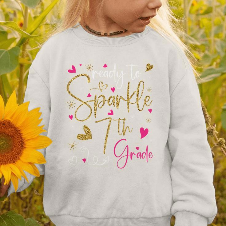 Ready To Sparkle 7th Grade Back To School For Girls Performance Graphic Toddler Sweatshirt Ready To Sparkle 7th Grade Back To School For Girls Performance Graphic Toddler Sweatshirt