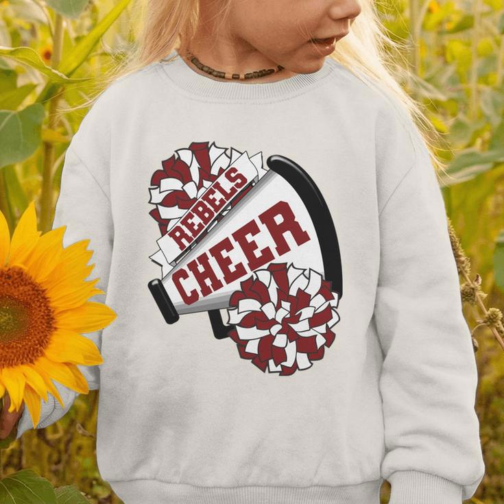 Rebels Cheer Back To School Cheerleading Spirit M Performance Graphic Toddler Sweatshirt Rebels Cheer Back To School Cheerleading Spirit M Performance Graphic Toddler Sweatshirt