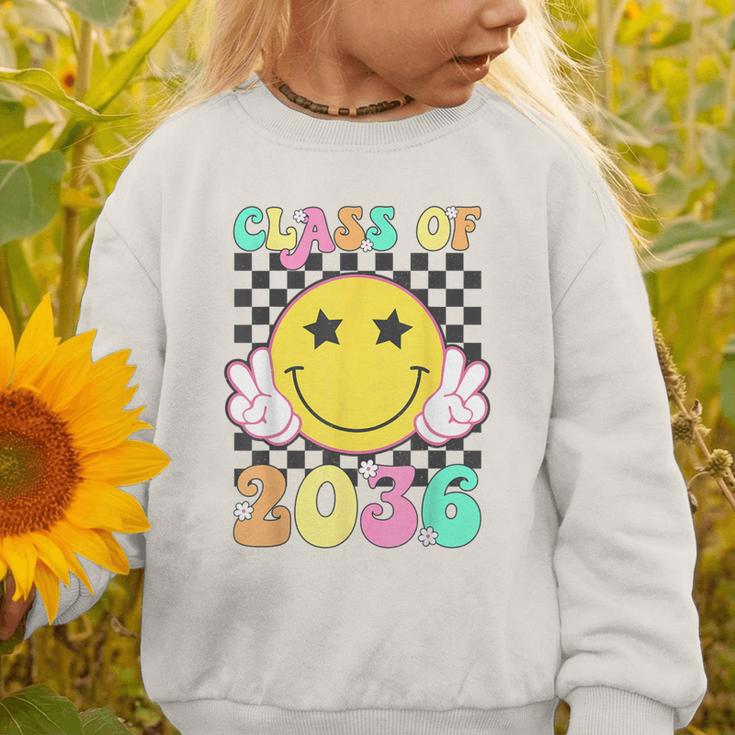 Retro Class Of 2036 Grow With Me Back To School Kindergarten Graphic Toddler Sweatshirt Retro Class Of 2036 Grow With Me Back To School Kindergarten Graphic Toddler Sweatshirt