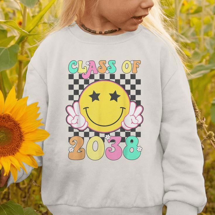 Retro Class Of 2038 Grow With Me Back To School Kindergarten Graphic Toddler Sweatshirt