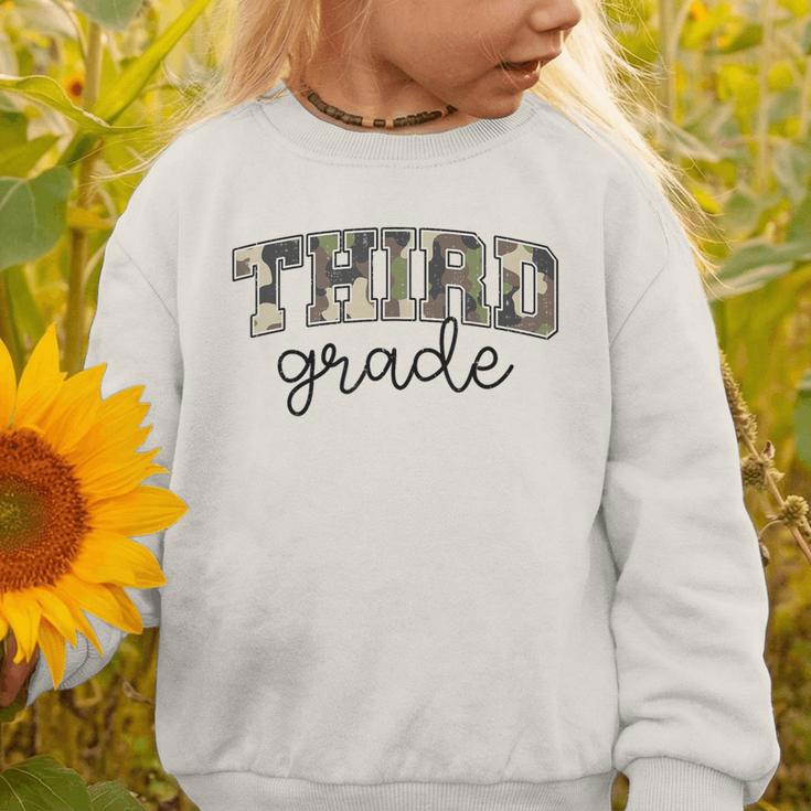 Retro Third Grade Old Camo Back To School Girl Boy 3rd Grade Graphic Toddler Sweatshirt Retro Third Grade Old Camo Back To School Girl Boy 3rd Grade Graphic Toddler Sweatshirt