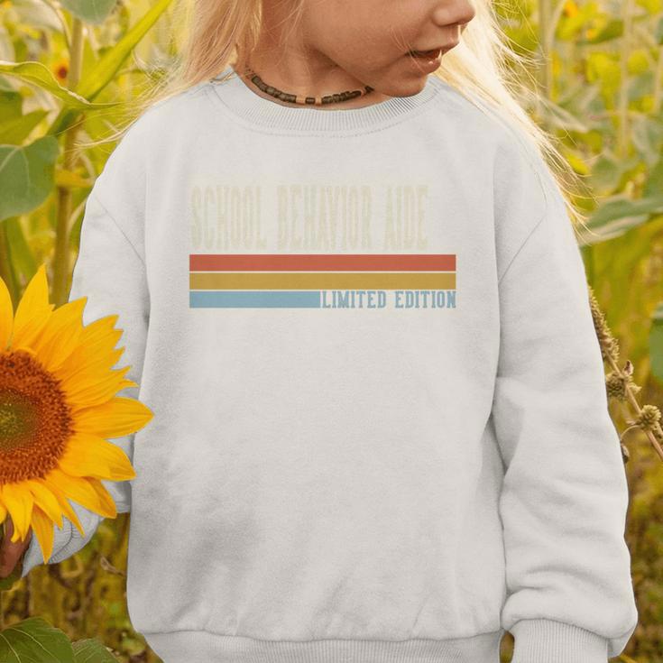 School Behavior Aide Week Retro Vintage Back To School Day Premium Tri-Blend Graphic Toddler Sweatshirt School Behavior Aide Week Retro Vintage Back To School Day Premium Tri-Blend Graphic Toddler Sweatshirt