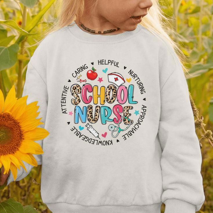School Nurse Appreciation Back To School Nurse For Women Graphic Toddler Sweatshirt School Nurse Appreciation Back To School Nurse For Women Graphic Toddler Sweatshirt