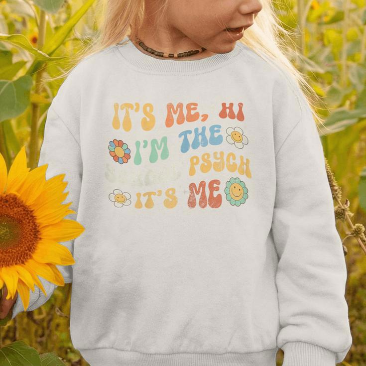School Psych Psychologist Back To School Groovy Vintage Graphic Toddler Sweatshirt