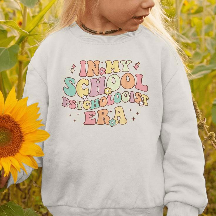 In My School Psychologist Era Retro Back To School Counselor Graphic Toddler Sweatshirt In My School Psychologist Era Retro Back To School Counselor Graphic Toddler Sweatshirt
