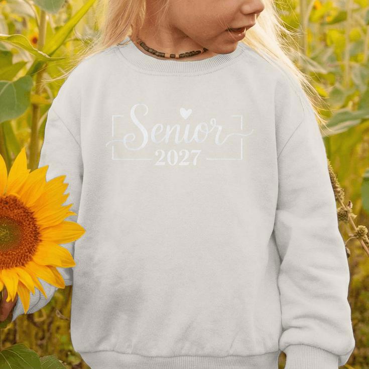 Senior 2027 Graduation Back To School Class Premium Tri-Blend Graphic Toddler Sweatshirt