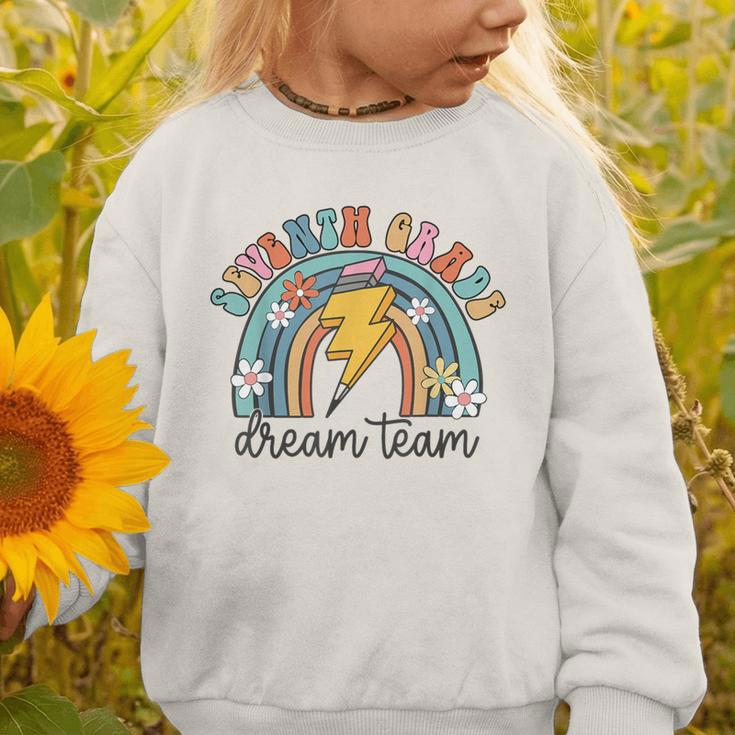 Seventh Grade Dream Team 1st Day Of 7th Grade Back To School Graphic Toddler Sweatshirt