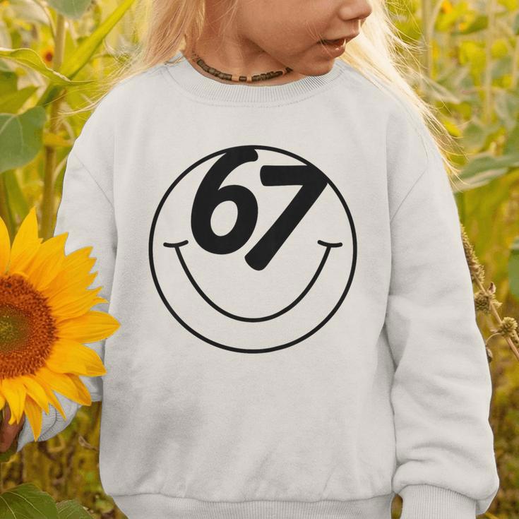 Six Seven Meme Viral Internet Sound 67 Back To School Graphic Toddler Sweatshirt
