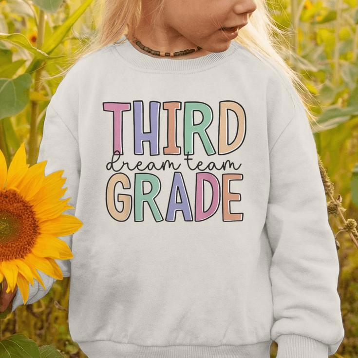 Third Grade Dream Team Back To School 3rd Grade Graphic Toddler Sweatshirt Third Grade Dream Team Back To School 3rd Grade Graphic Toddler Sweatshirt