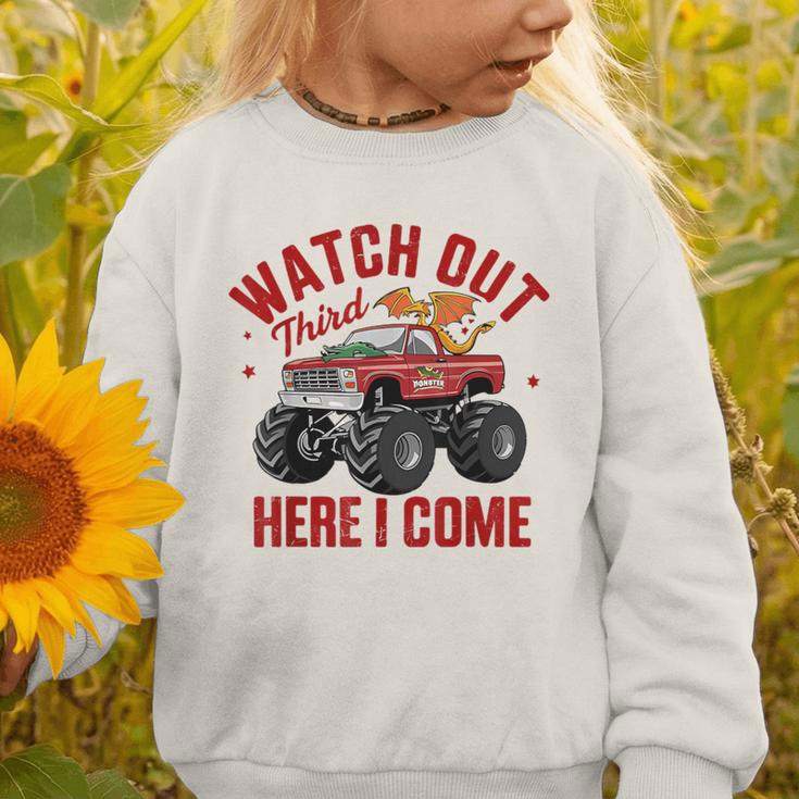 Watch Out Third Here I Came Dragon Back To School Summer Tee Graphic Toddler Sweatshirt Watch Out Third Here I Came Dragon Back To School Summer Tee Graphic Toddler Sweatshirt