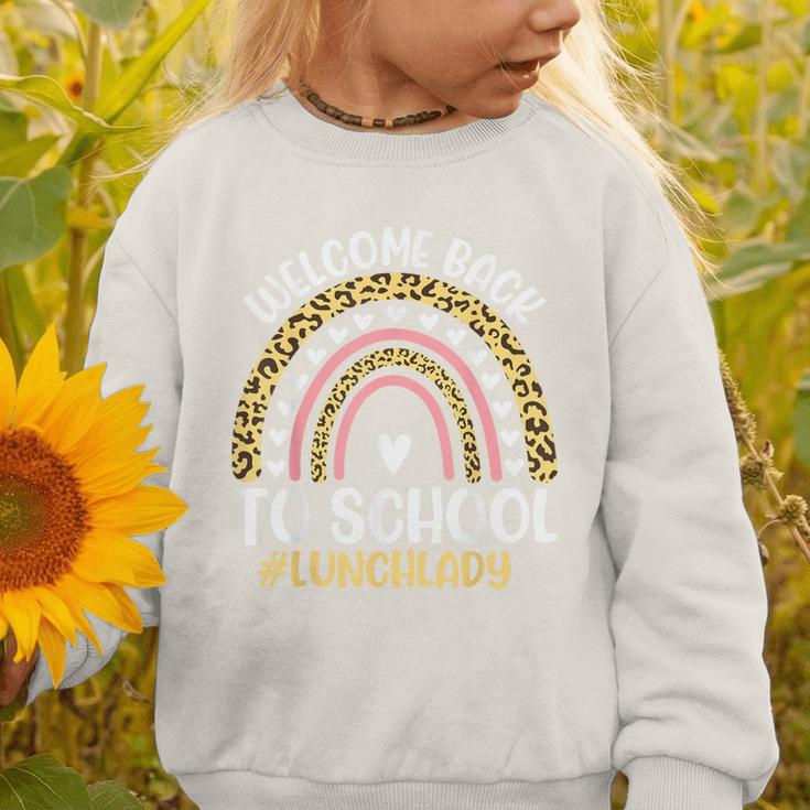 Welcome Back To School Lunch Lady First Day Of School Graphic Toddler Sweatshirt Welcome Back To School Lunch Lady First Day Of School Graphic Toddler Sweatshirt