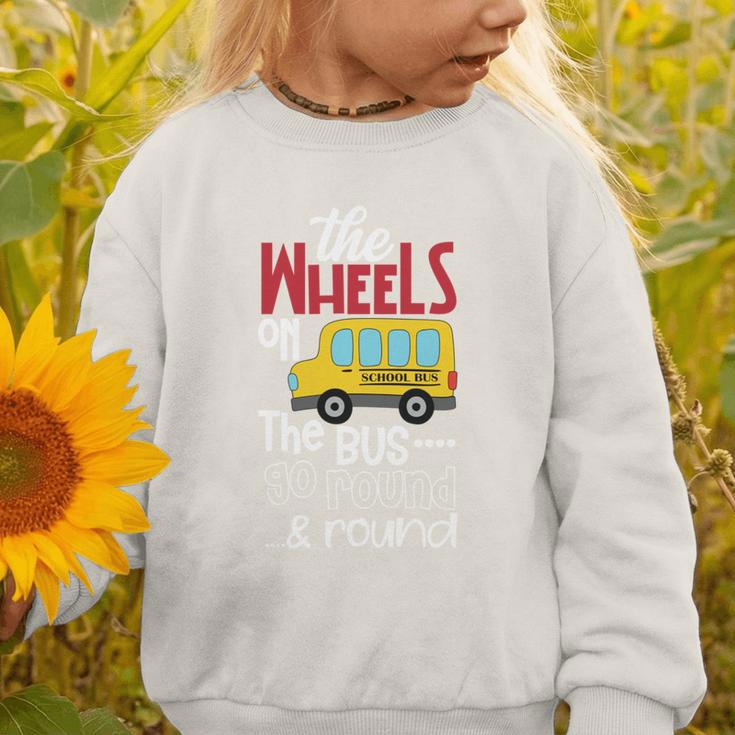 Wheels On The Bus Kids Back To School Graphic Toddler Sweatshirt Wheels On The Bus Kids Back To School Graphic Toddler Sweatshirt