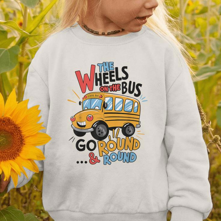 The Wheels On The Bus Toddler Kids Back To School Graphic Toddler Sweatshirt The Wheels On The Bus Toddler Kids Back To School Graphic Toddler Sweatshirt