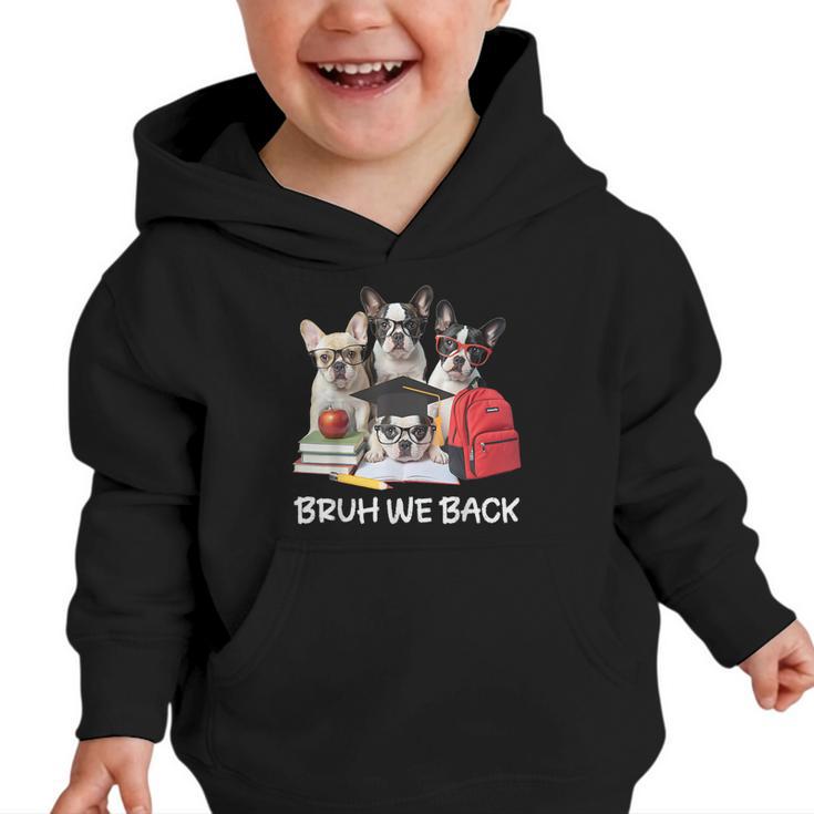Back To School Cute French Bulldog Puppy Dogs Lovers Graphic Toddler Hoodie