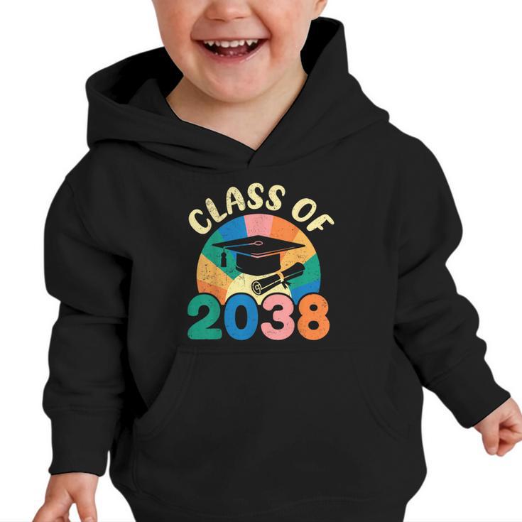Back To School Pre-K Kindergarten Graduation Class Of 2038 Graphic Toddler Hoodie