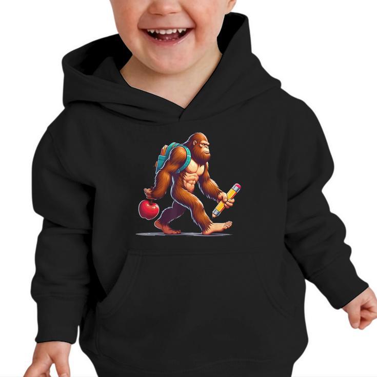 Bigfoot Lovers Pencil Back To School Kids Boys Girls Graphic Toddler Hoodie