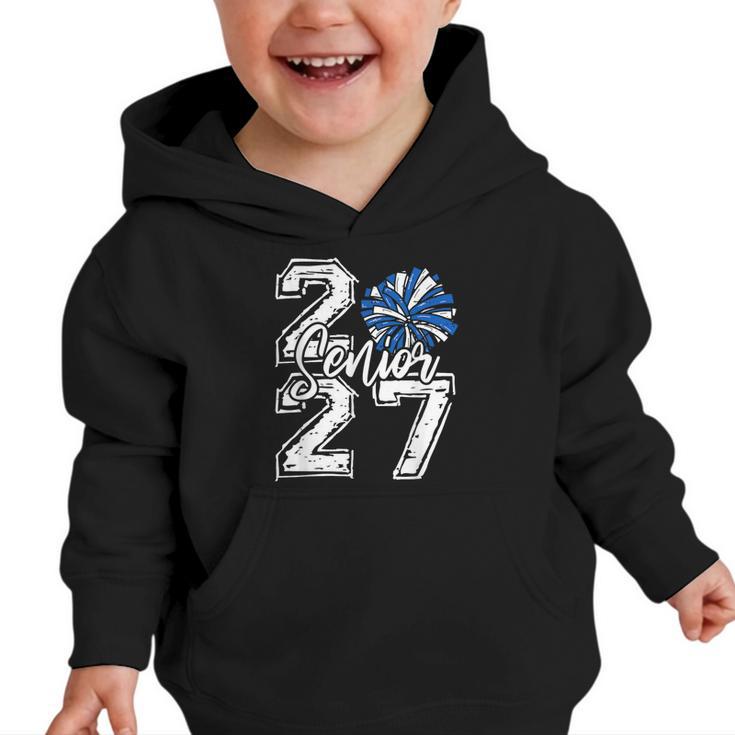 Class Of 2027 Cheer Blue Senior 2027 Back To School Graphic Toddler Hoodie