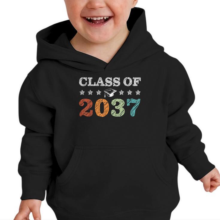 Class Of 2037 Grow With Me Back To School Pre-K 12th Grade Graphic Toddler Hoodie
