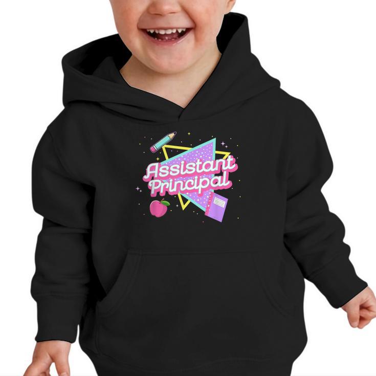 Cute Assistant Principal Shirt 80's 90's Back To School Graphic Toddler Hoodie