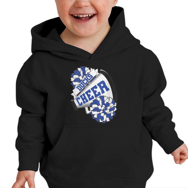 Ducks Cheer Back To School Cheerleading Spirit B Graphic Toddler Hoodie