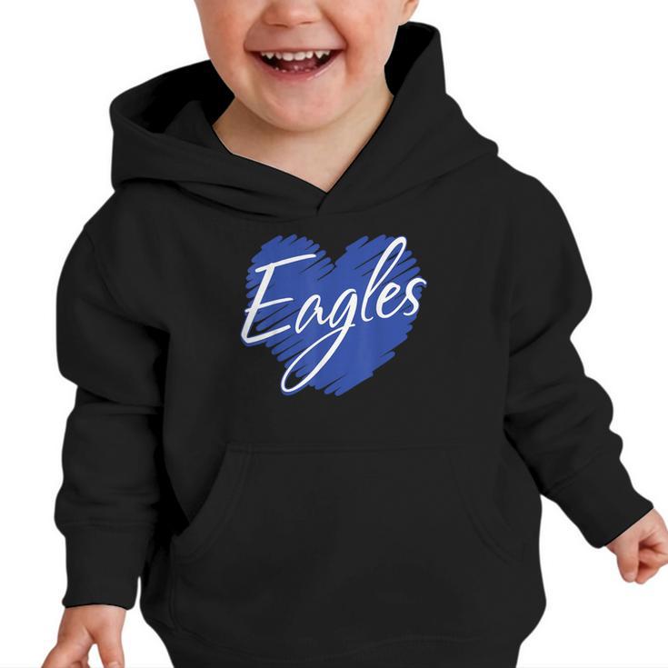 Eagles Heart Back To School Spirit B Graphic Toddler Hoodie