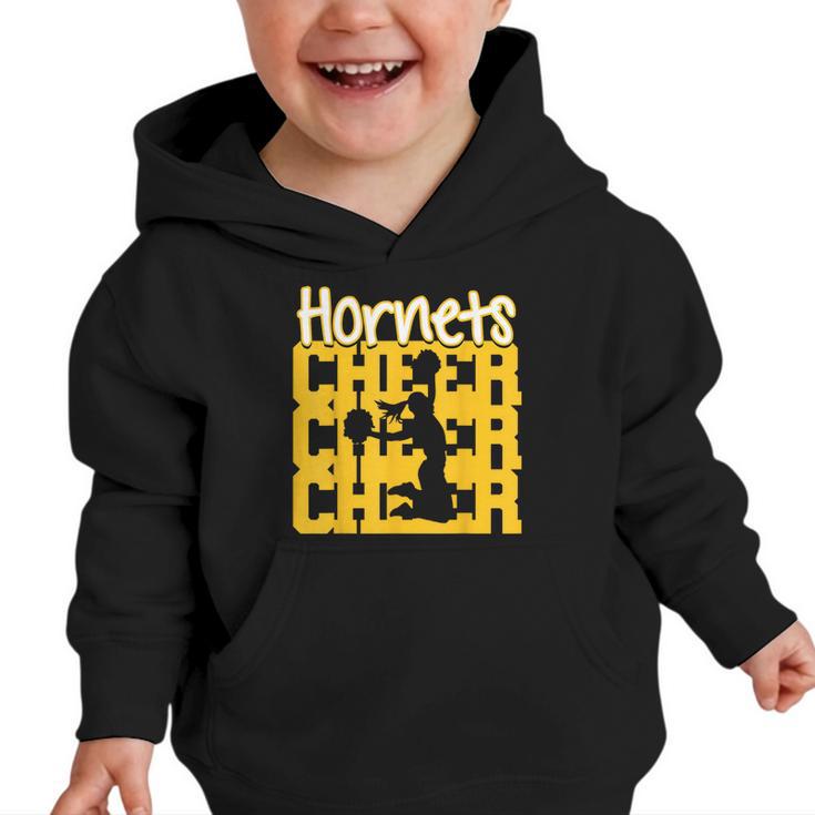 Hornets Cheer Back To School Cheerleading Spirit GY Graphic Toddler Hoodie