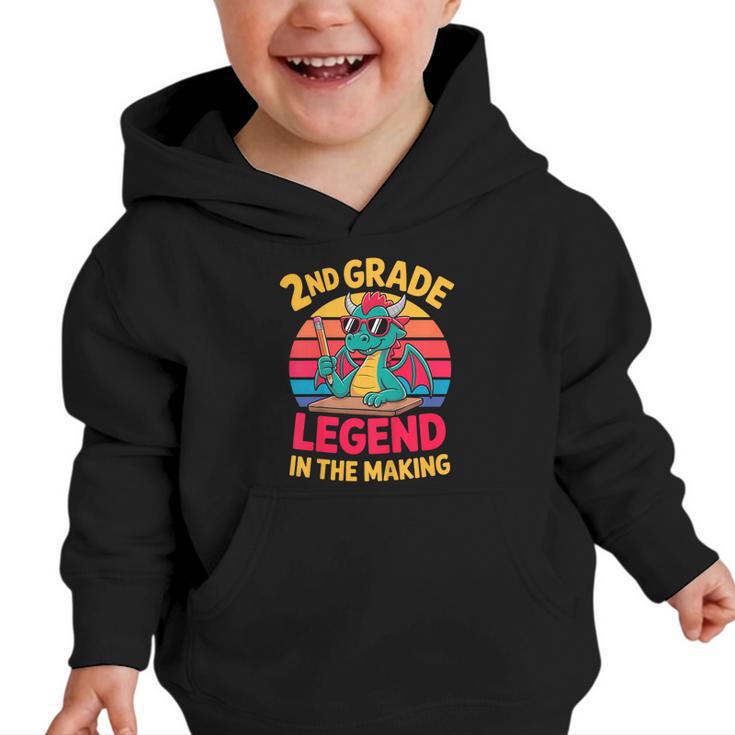 Kids 2nd Grade Dragon Boys Girls Back To School Graphic Toddler Hoodie