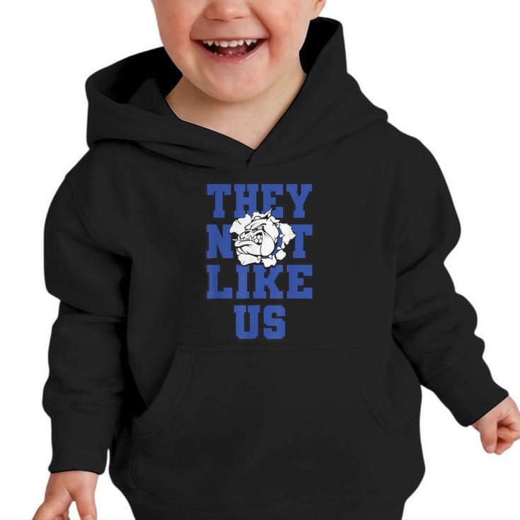 Not Like Bulldog Back To School Spirit B Graphic Toddler Hoodie