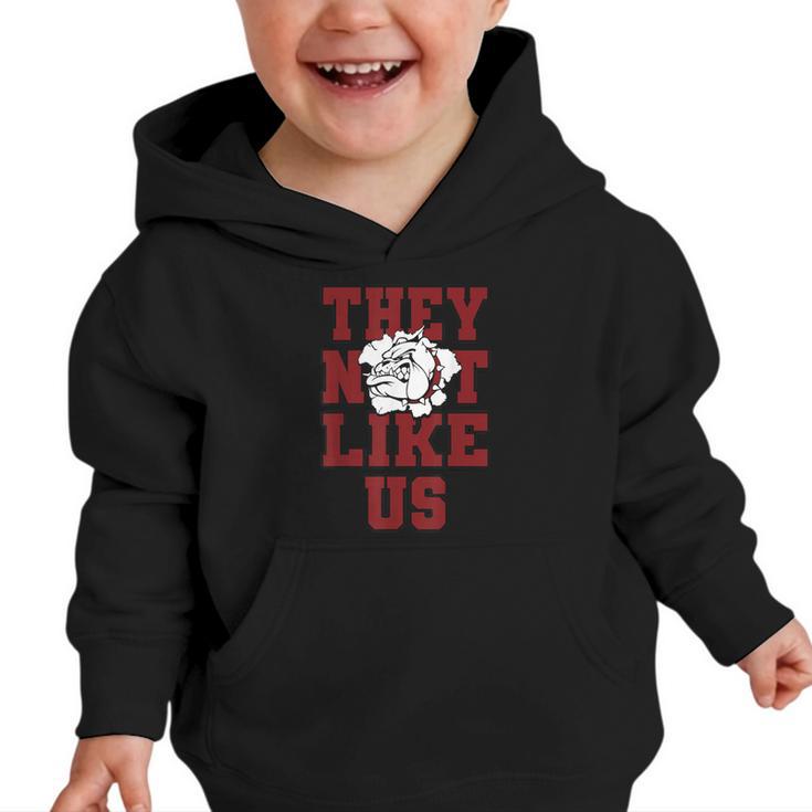 Not Like Bulldog Back To School Spirit M Graphic Toddler Hoodie