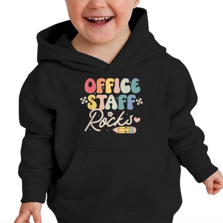 Office Staff Rocks Back To School Secretary Administrative Graphic Toddler Hoodie