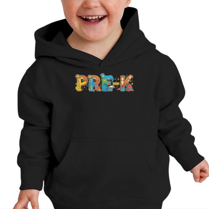 Otter Pre K Back To School Kids Boys Girls Graphic Toddler Hoodie