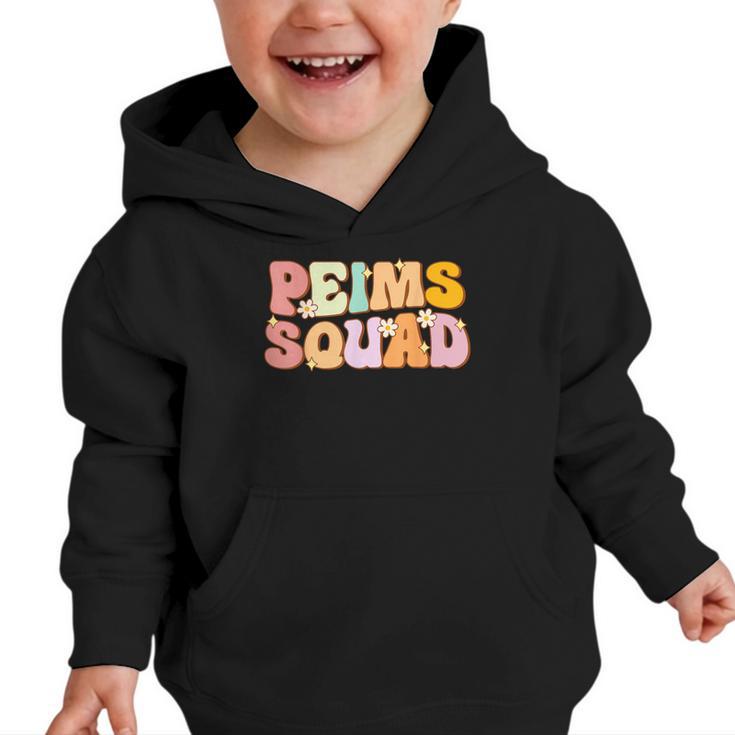 PEIMS Squad Groovy Back To School Women Appreciation Graphic Toddler Hoodie