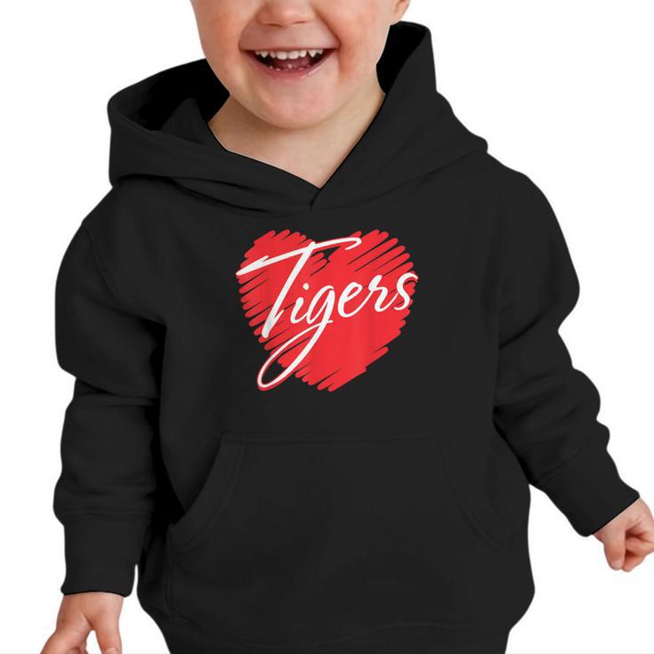 Tigers Heart Back To School Spirit R Graphic Toddler Hoodie