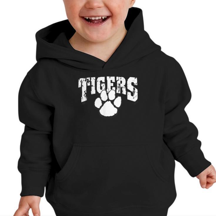 Tigers School Spirit Back To School B Graphic Toddler Hoodie