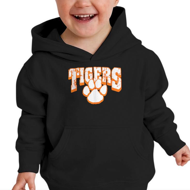 Tigers School Spirit Back To School O Graphic Toddler Hoodie