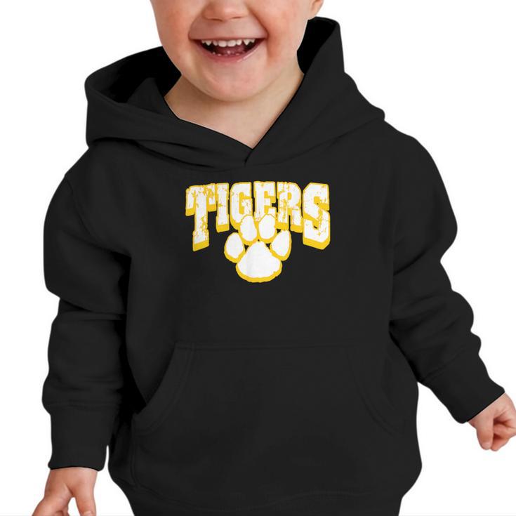 Tigers School Spirit Back To School Y Graphic Toddler Hoodie