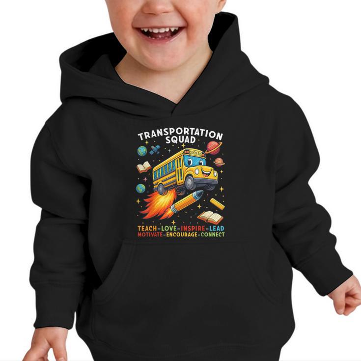 Transportation Squad School Bus Driver Back To School Graphic Toddler Hoodie